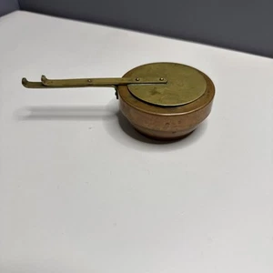 Vintage Copper/Brass Catering Chafing Dish Fuel Holder 3 1/2" Swivel - Picture 1 of 4