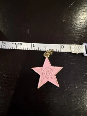Gucci Vintage Style Skull Pink Star  Charm Zipper Pull Stamped - Image 1 of 2