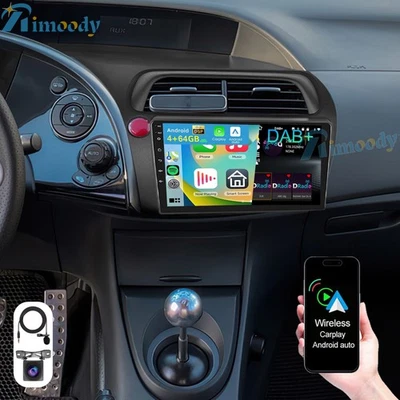 DAB+ Für Honda Civic VIII 2006-2011 Autoradio Android 15 GPS Navi Carplay 4+64GB - Bild 1 von 4
