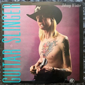 Johnny Winter Guitar Slinger LP Vinyl Record 1984 Alligator Blues Rock - Picture 1 of 4