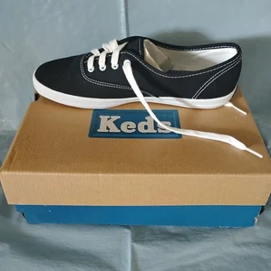 Keds Champion Damen-Schnürschuhe schwarz Canvas Größe 7,5 - Bild 1 von 6
