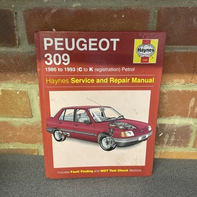 Haynes manual PEUGEOT 309 Petrol - 1986 To 1993 (C-K Registration) 1266 Version - Image 1 of 2