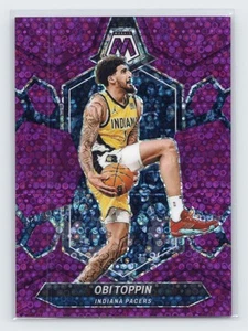 2023-24 Panini Mosaic #144 Obi Toppin Fast Break Purple #/50 - Picture 1 of 2
