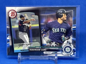 2017 Bowman Robinson Cano Then & Now #Bowman-17 Seattle Mariners - Picture 1 of 2