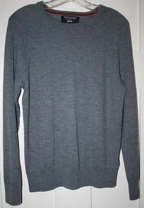 Suéter para hombre Banana Republic manga larga cuello redondo gris talla mediana - Imagen 1 de 8