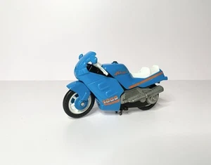 Vintage ARCO Mattel 1988 Blue Hurricane Hunter Diecast 4.5" long motorcycle - Picture 1 of 4