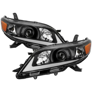For Toyota Sienna 2011-2016 Headlights LED Light Bar w/Greeting Light Black - Picture 1 of 12