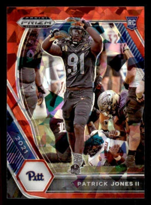 2021 Panini Prizm Draft Picks Prizms Red Ice #130 Patrick Jones II - Image 1 of 2