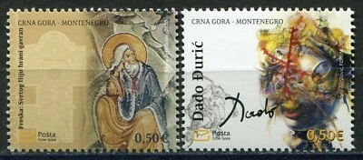 120 - MONTENEGRO 2010 - Arte - Fresco St.Ilija - Juego MNH Foto 1 de 2