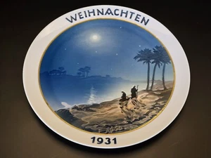 "Rosenthal Weihnachten 1931 Weihnachtsteller, 8 5/8"" ""Flug nach Ägypten""" - Bild 1 von 4