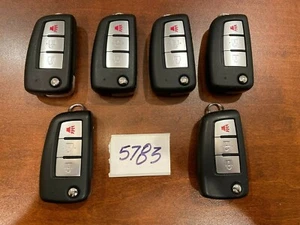 LOT OF 6 NISSAN OEM 3 BUTTON KEY FOBS - Picture 1 of 1