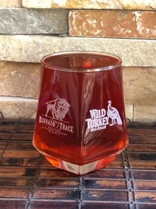 Whiskey Panorama Glass: Eagle Rare, Buffalo Trace, Wild Turkey, Macallan 8 Oz - Picture 1 of 7