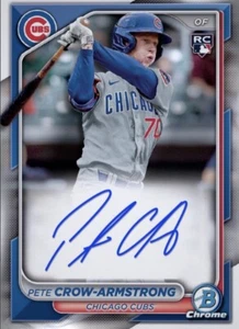 2024 Topps Bowman Auto Chrome Rookie RC Signature PETE CROW-ARMSTRONG Digital - Picture 1 of 1