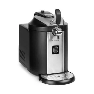 KLARSTEIN Dispensador de cerveza enfriador de cerveza dispensador de cerveza CO2 sistema de cartuchos 5L barriles negro