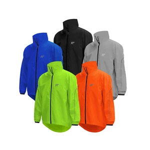 Mens Cycling Rain Jacket High Visibility Waterproof Running Top Rain Coat  - Picture 1 of 28