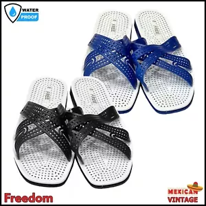 Men's Slippers Vintage Mexican Freedom Non-Slip Rocks Beach - Zdjęcie 1 z 11