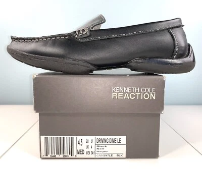 Kenneth Cole Reaction Boys driving dime 2 slip on, preto, tamanho 4.5 - Imagem 1 de 4