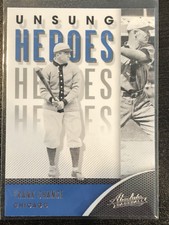 Frank Chance 2021 Panini Absolute Unsung Heroes UH-3 Chicago Cubs