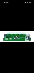 SPRITE LEMON LIME SODA 100 % NATURAL FLAVORS (12 fl. oz, 35 CANS) CAFFEINE FREE - Picture 1 of 1