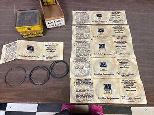 1941-1949 CHEVY TRUCK 235 ENGINE PISTON RINGS NOS GM 123