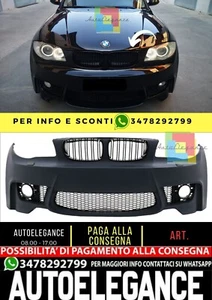 Paraurti anteriore adatto per BMW Serie 1 E81 E82 E87 E88 (2004-2011) 1M Design - Imagen 1 de 14