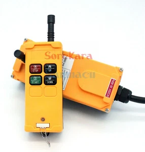 12V-415V 4 Kanäle 2 Geschwindigkeiten Hebezeug Kran Funk Fernbedienung System CE IP65 - Bild 1 von 2