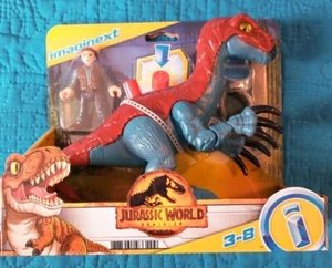 Fisher Price Imaginext Jurassic World Therizinosaurus und Owen Actionfigur - Bild 1 von 10