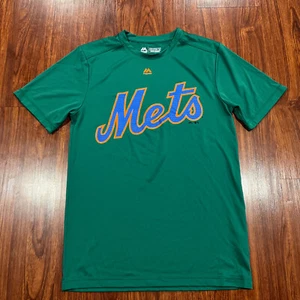 Majestic Evolution Men’s New York Mets Green Jersey Shirt Small S MLB Baseball - Picture 1 of 5