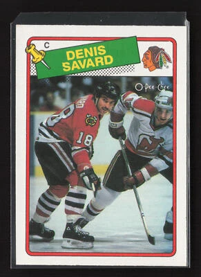 1988-89 O-Pee-Chee #26 Denis Savard Chicago Blackhawks - Image 1 of 2