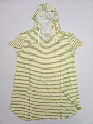 Acogedora sudadera con capucha térmica a rayas Koolaburra by UGG verde manzana talla grande Foto 1 de 4