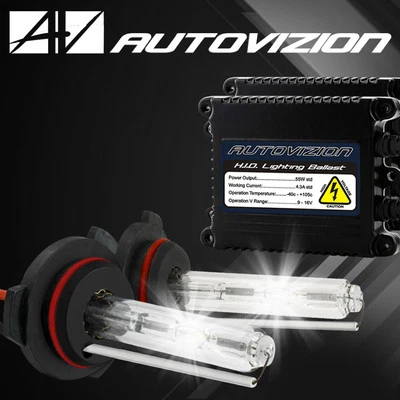 55W 9006/HB4 Low Beam HID Headlight Conversion Kit Slim Ballasts Xenon Bulbs 6k - Image 1 of 4