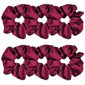 6 Pcs Satin Silk Hair Scrunchies Soft Satin Hair Ties Fashion Hair Bands Hair... - Picture 1 of 4
