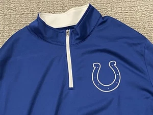 Majestic Herren Large Therma Base Indianapolis Colts NFL 1/4 Zip Pull-Over Shirt - Bild 1 von 7