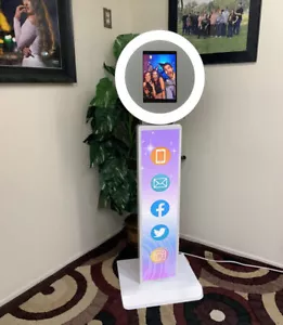 Portable IPad Photo Booth,Selfie PhotoBooth,W/Light Box,For Weddings,Party,Event - Picture 1 of 12