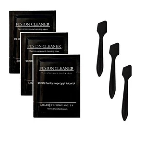Fusion Cleaner Mini – 3X Reinigungstücher (99,9 % IPA) + 3X Spatel für Wärmeleit - Bild 1 von 4