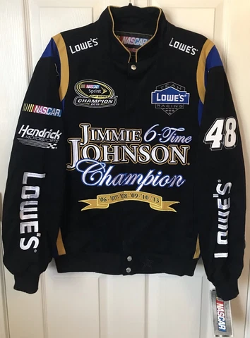 Jimmie Johnson 6-Time 2013 Champion Jacket NEW! Medium NASCAR JH Design Cover