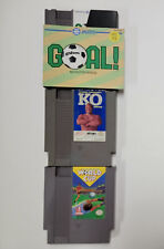 Goal!, George Foreman's KO Boxing & Nintendo World Cup - 3 Nintendo (NES) Games