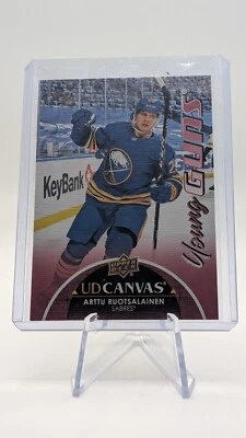 2021-22 ARTTU RUOTSALAINEN UD CANVAS YOUNG GUNS RC #C119 BUFFALO SABRES ROOKIE - Image 1 of 3