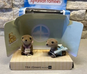 Sylvanian Families Vandyke Otter Family Babies Twins Baby Rare Calico Critters - Picture 1 of 12