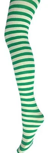 Girls Stripe Tights- 3-5 Years- Kids Stripy Tights- Children's Fun Tights - Picture 1 of 7