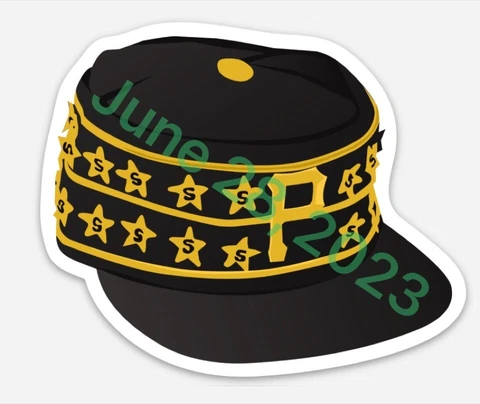 Pittsburgh Pirates( Magnet ) Vintage Hat MLB Baseball Die-Cut Cover