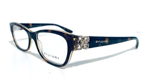 BVLGARI BV 4124-B 5379 TORTUGA OVALADA GAFAS AUTÉNTICAS RX 54-16-140 MM ITALIA - Imagen 1 de 9