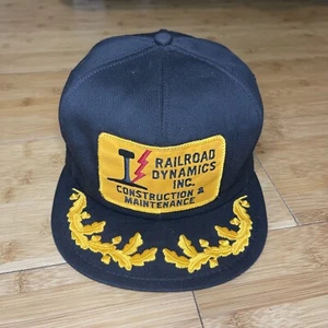 Vintage Railroad Dynamics INC Construction Maintenance Eggs Trucker Snapback Hat - Picture 1 of 17