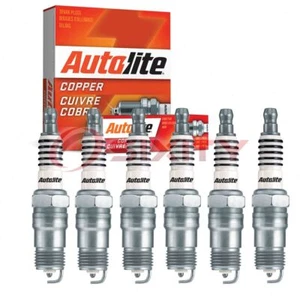 6 pc Autolite Copper Core Spark Plugs for 1991-2003 Ford Ranger 3.0L V6 xe - Picture 1 of 5