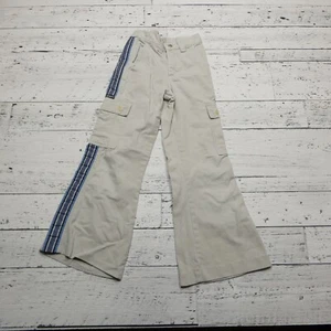 Vtg 90s Y2K Baggy Wide Flare Jnco Style Lee Pipes Cargo Stripes Youth Size 22x23 - Picture 1 of 9