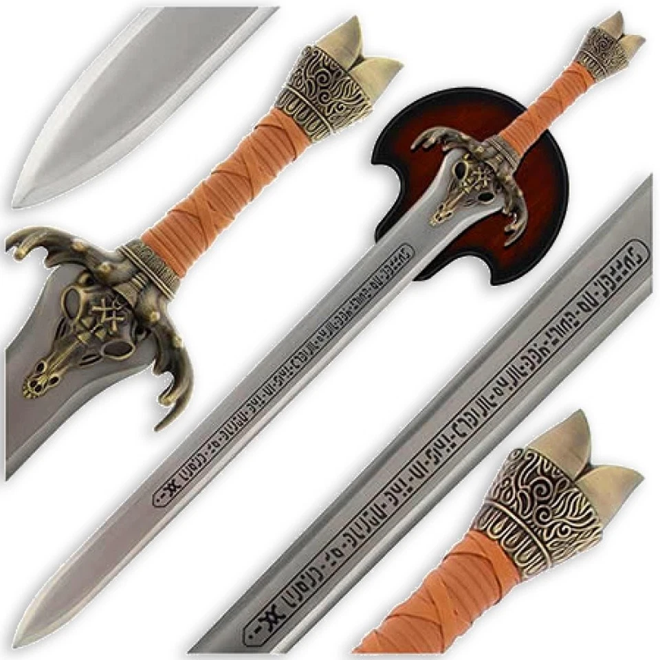 Kidan Knives Conan The Barbarian Father's Sword - Orange/Silver