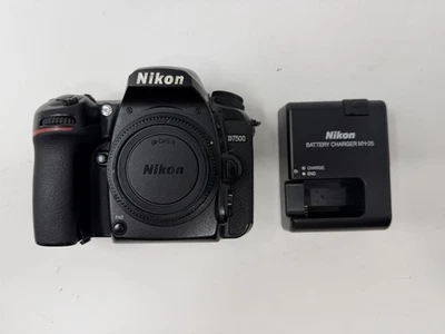 Nikon D7500 DSLR 4K Video Camera Body W/ Battery & Charger -BLACK (A) - Image 1 of 4