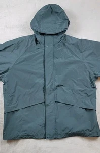 LL Bean Rain Jacket Mens XL hunter Green Gore-Tex Extreme Wet Weather Hooded zip - Imagen 1 de 11