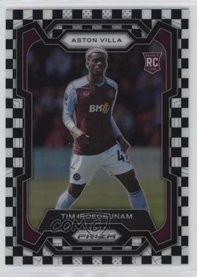 2023 Panini Prizm Premier League Black & White Checker Tim Iroegbunam Rookie RC - Image 1 of 2