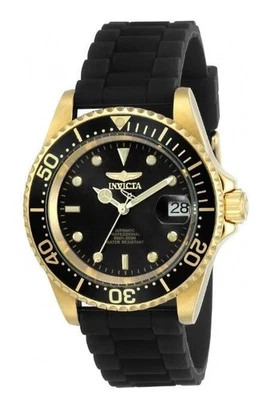 Reloj para hombre Invicta Pro Diver esfera negra correa de goma automático NH35A 40 MM-23681 Foto 1 de 4